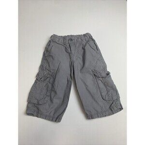 3 POMMES Cargo Shorts Boys Size 5 Khaki Gray Hiking Coastal Beach Boutique‎